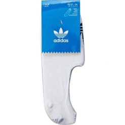 Skarpety Stopki Unisex adidas - Low Cut Sock 1p BK5845 White. Białe skarpetki damskie Adidas, bez wzorów, z elastanu. Za 39.95 zł.