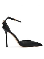 Elisabetta Franchi Szpilki SA-99B-62E2-V690 Czarny. Czarne szpilki damskie Elisabetta Franchi, bez wzorów, ze skóry, bez obcasa, na szpilce, bez zapięcia. Za 2,939.00 zł.