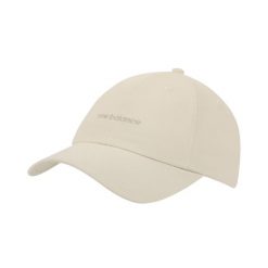 Czapka damska New Balance LAH51010LIN – beżowa. Brązowe czapki damskie New Balance, bez wzorów, z materiału, sportowe. Za 109.99 zł.