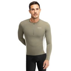 Męska koszulka rowerowa gravel z długim rękawem Kolarstwo Siroko GM3 Trailbla. Zielone bluzy męskie SIROKO, m, bez wzorów, z materiału, sportowe, bez ramiączek, bez kaptura. Za 252.00 zł.