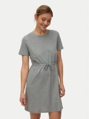Vero Moda Sukienka letnia Luna 10325626 Szary jasny Regular Fit. Szare sukienki damskie Vero Moda, na lato, xs, bez wzorów, z bawełny, bez kołnierzyka, bez ramiączek. Za 89.99 zł.
