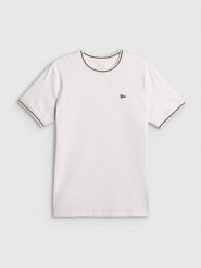 4F T-shirt regular gładki męski - biały L. Białe t-shirty męskie 4F, l, bez wzorów, z bawełny, bez kołnierzyka, bez ramiączek. Za 79.99 zł.