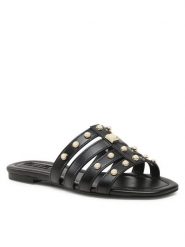 Liu Jo Klapki Rachele 07 SA3047 P0102 2222 Czarny. Czarne klapki damskie Liu Jo, bez wzorów, ze skóry, bez obcasa, bez zapięcia. Za 379.99 zł.
