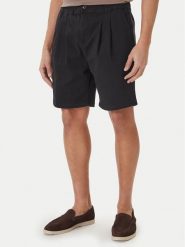 Nautica Szorty materiałowe Rava NCC03970 Czarny Relaxed Fit. Czarne szorty męskie Nautica, bez wzorów, z bawełny. Za 199.99 zł.