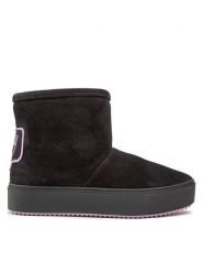 Chiara Ferragni Śniegowce CF3059-001 Czarny. Czarne śniegowce damskie Chiara Ferragni, ze skóry, bez zapięcia. Za 1,189.00 zł.