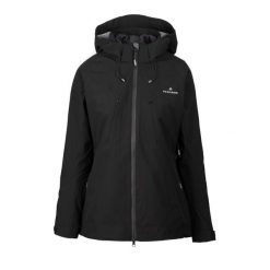 Kurtka damska 3w1 Altira. Czarne kurtki sportowe damskie Bergson, l, bez wzorów, bez ramiączek, bez kaptura, trekkingowe. W wyprzedaży za 679.00 zł.