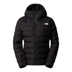 Kurtka turystyczna zimowa damska The North Face W Aconcagua 3 Hoodie. Czarne kurtki sportowe damskie The North Face, na zimę, bez wzorów, z puchu, bez ramiączek, bez kaptura. Za 839.00 zł.