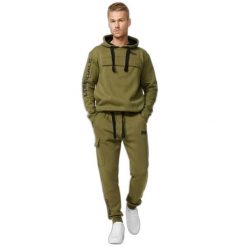 Spodnie do biegania Lonsdale Tweedmouth. Czarne spodnie sportowe męskie Lonsdale, m, bez wzorów, z gumy, do biegania. Za 274.50 zł.