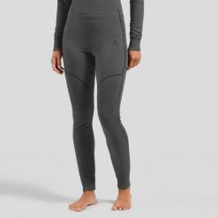 Legginsy termoaktywne damskie ODLO Active X-Warm BL Bottom Long. Szare legginsy damskie ODLO, bez wzorów, z elastanu. Za 248.71 zł.