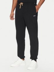 BOSS Spodnie dresowe Mix&Match 50515305 Czarny Regular Fit. Czarne spodnie sportowe męskie Boss, l, bez wzorów, z bawełny. Za 179.99 zł.