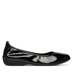 Baleriny Josef Seibel. Czarne balerinki damskie Josef Seibel, bez wzorów, bez obcasa, bez zapięcia. Za 389.99 zł.