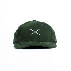 Tekstylna czapka Camp Cap Forest Green RESTRAP. Zielone czapki damskie RESTRAP, bez wzorów, z tkaniny, eleganckie. Za 127.34 zł.