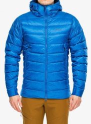 Kurtka puchowa Rab Electron Pro Hoody. Niebieskie kurtki męskie RAB, s, bez wzorów, z materiału, bez kaptura. Za 1,385.99 zł.