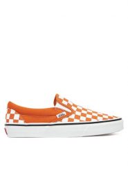 Vans Tenisówki Classic Slip-On VN000D6Y52K1 Pomarańczowy. Brązowe trampki i tenisówki damskie Vans, bez wzorów, z materiału, bez zapięcia. Za 219.99 zł.