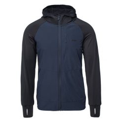 Bluza męska Hi-Tec Jorse - granatowo-czarna, Rozmiar XL. Czarne bluzy sportowe męskie Hi-tec, m, bez wzorów, z elastanu, bez kaptura. Za 149.99 zł.
