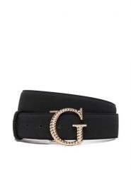 Guess Pasek BW9368 P6335 Czarny. Czarne paski damskie Guess, z aplikacjami, ze skóry. Za 234.99 zł.