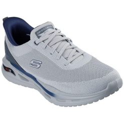 Buty sportowe męskie Skechers Arch Fit Orvan Kin. Szare buty sportowe męskie Skechers, bez wzorów, bez zapięcia. Za 390.00 zł.