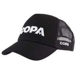 Czapka Dla Dorosłych - Logo Białe 3D - Czarna. Czarne czapki damskie COPA FOOTBALL, bez wzorów, z materiału. Za 126.97 zł.