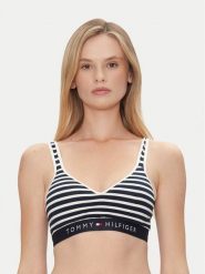 Tommy Hilfiger Biustonosz top UW0UW05205 Granatowy. Niebieskie topy damskie Tommy Hilfiger, xl, bez wzorów, z bawełny, bez kołnierzyka, bez ramiączek. Za 119.99 zł.