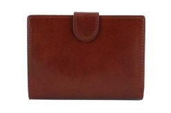 Portfel skórzany BARBERINI'S brązowy 8075-6. Brązowe portfele damskie Barberinis, ze skóry. Za 159.99 zł.