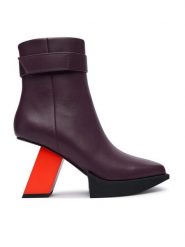 United Nude Botki Construct Bootie HI 1102499316 Bordowy. Czerwone botki damskie United Nude, bez wzorów, ze skóry, bez obcasa, na słupku, bez zapięcia. Za 1,939.00 zł.