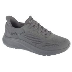 Buty sportowe Sneakersy męskie, Slip-Ins: BOBS Squad Chaos - Solid Step,slip-ins. Szare buty sportowe męskie Skechers, bez wzorów, bez zapięcia, trekkingowe. Za 329.99 zł.