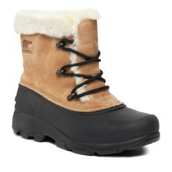 Śniegowce Sorel. Brązowe śniegowce damskie Sorel, bez zapięcia. Za 539.99 zł.
