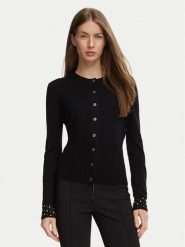 Marciano Guess Kardigan G6BR15 Z1598 Czarny Regular Fit. Czarne kardigany damskie Marciano Guess, s, z aplikacjami, bez kołnierzyka. Za 689.99 zł.