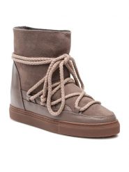 Inuikii Śniegowce Classic Wedge 75203-005 Brązowy. Brązowe śniegowce damskie Inuikii, ze skóry, bez zapięcia. Za 1,429.00 zł.