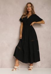Czarna Sukienka Ilythyrra. Czarne sukienki damskie Renee, na co dzień, m, bez wzorów, z koronki, boho, bez kołnierzyka, bez ramiączek, maxi. Za 109.99 zł.