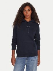 Tommy Jeans Bluza Linear DW0DW21963 Granatowy Regular Fit. Niebieskie bluzy damskie Tommy Jeans, xl, bez wzorów, z bawełny, bez ramiączek, bez kaptura. Za 299.99 zł.