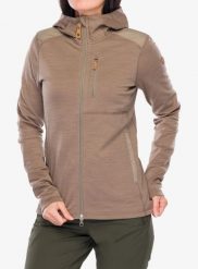 Bluza rozpinana damska Fjallraven Keb Fleece Hoodie. Brązowe bluzy damskie Fjällräven, s, bez wzorów, z elastanu, bez ramiączek, bez kaptura. Za 912.99 zł.