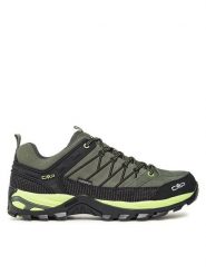 CMP Trekkingi Rigel Low Trekking Shoes Wp 3Q13247 Zielony. Zielone buty zimowe męskie CMP, bez wzorów, ze skóry, bez obcasa, bez zapięcia. Za 299.99 zł.