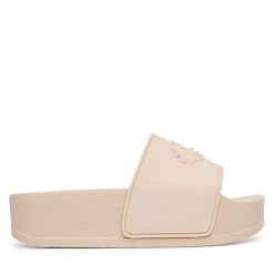 Klapki Liu Jo. Czerwone klapki damskie Liu Jo, bez wzorów, bez obcasa, bez zapięcia. Za 279.99 zł.