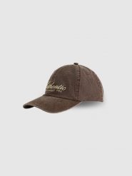 4F Czapka z daszkiem strapback damska - brązowa XS/S (56cm). Brązowe czapki damskie 4F, na lato, bez wzorów, z bawełny, sportowe. Za 69.99 zł.