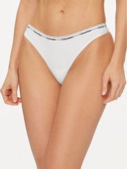 Calvin Klein Underwear Stringi 000QD5043E Biały. Białe majtki damskie Calvin Klein Underwear, z bawełny. Za 59.99 zł.