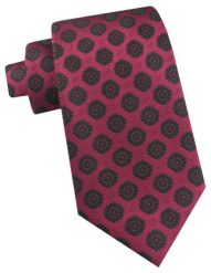 Krawat Męski - Angelo di Monti - Ciemna Malina w Duże Grochy. Czerwone krawaty i muchy Angelo di Monti, bez wzorów, z tkaniny, eleganckie. Za 45.00 zł.