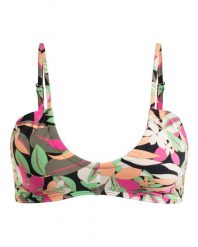 Stanik bikini z miseczkami dla Kobiety PRINTED BEACH CLASSICS Czarny. Czarne stroje kąpielowe damskie Roxy, s, bez wzorów, z elastanu. Za 179.00 zł.