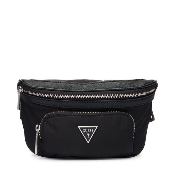 Nerka Guess. Czarne saszetki i nerki męskie Guess, z aplikacjami. Za 369.99 zł.