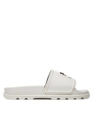 KARL LAGERFELD Klapki KL80970N Biały. Białe klapki damskie KARL LAGERFELD, bez wzorów, z tworzywa sztucznego, bez obcasa, bez zapięcia. Za 299.99 zł.