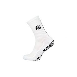 Skarpety antypoślizgowe Control Socks. Białe skarpetki damskie FOOTBALL MASTERS, bez wzorów. W wyprzedaży za 39.00 zł.