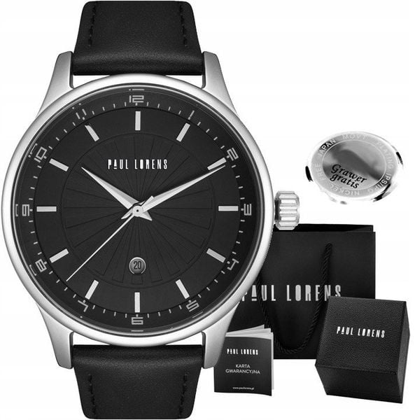 Zegarek męski Paul Lorens DAVRES-1A1 Z GRAWEREM. Zegarki męskie Paul Lorens, bez wzorów. Za 169.00 zł.