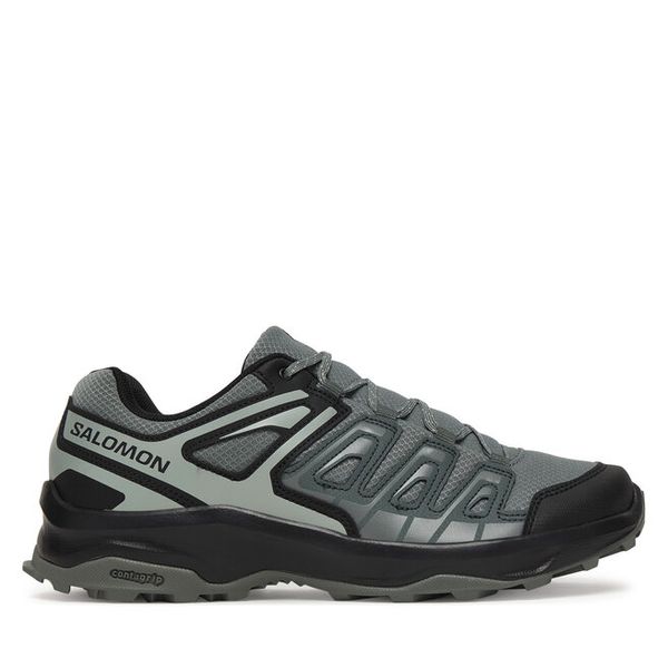 Trekkingi Salomon. Szare buty zimowe męskie Salomon, bez zapięcia. Za 429.99 zł.