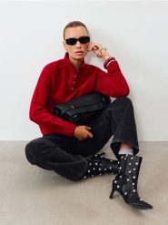 Jeansy baggy z kontrastowymi przeszyciami i panelami - czarny. Czarne jeansy damskie Sinsay, bez wzorów, z jeansu. Za 69.99 zł.
