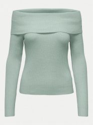 ONLY Sweter Katia 15311830 Zielony Regular Fit. Zielone swetry nierozpinane damskie ONLY, xl, bez wzorów, z syntetyku, bez kołnierzyka, bez ramiączek. Za 69.99 zł.