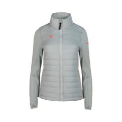 Kurtka polarowa dla kobiet z włókna Izas PANO W. Czerwone kurtki sportowe damskie IZAS, xl, bez wzorów, z polaru, bez ramiączek, bez kaptura, trekkingowe. Za 295.61 zł.