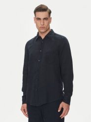 BOSS Koszula 50537381 Granatowy Regular Fit. Niebieskie koszule męskie Boss, l, bez wzorów, ze lnu, bez kołnierzyka, bez ramiączek. Za 269.99 zł.