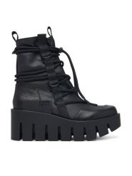 United Nude Trzewiki Grip Desert LO 1103401165 Czarny. Czarne botki damskie United Nude, bez wzorów, ze skóry, bez obcasa, na koturnie, bez zapięcia. Za 1,579.00 zł.