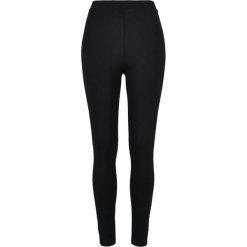 Legginsy Damskie Z Koronkowym Nadrukiem Flock. Czarne legginsy damskie Urban Classics, bez wzorów, z koronki. Za 137.99 zł.