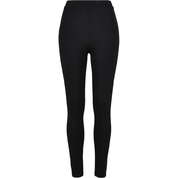 Legginsy Damskie Z Koronkowym Nadrukiem Flock. Czarne legginsy damskie Urban Classics, bez wzorów, z koronki. Za 137.99 zł.